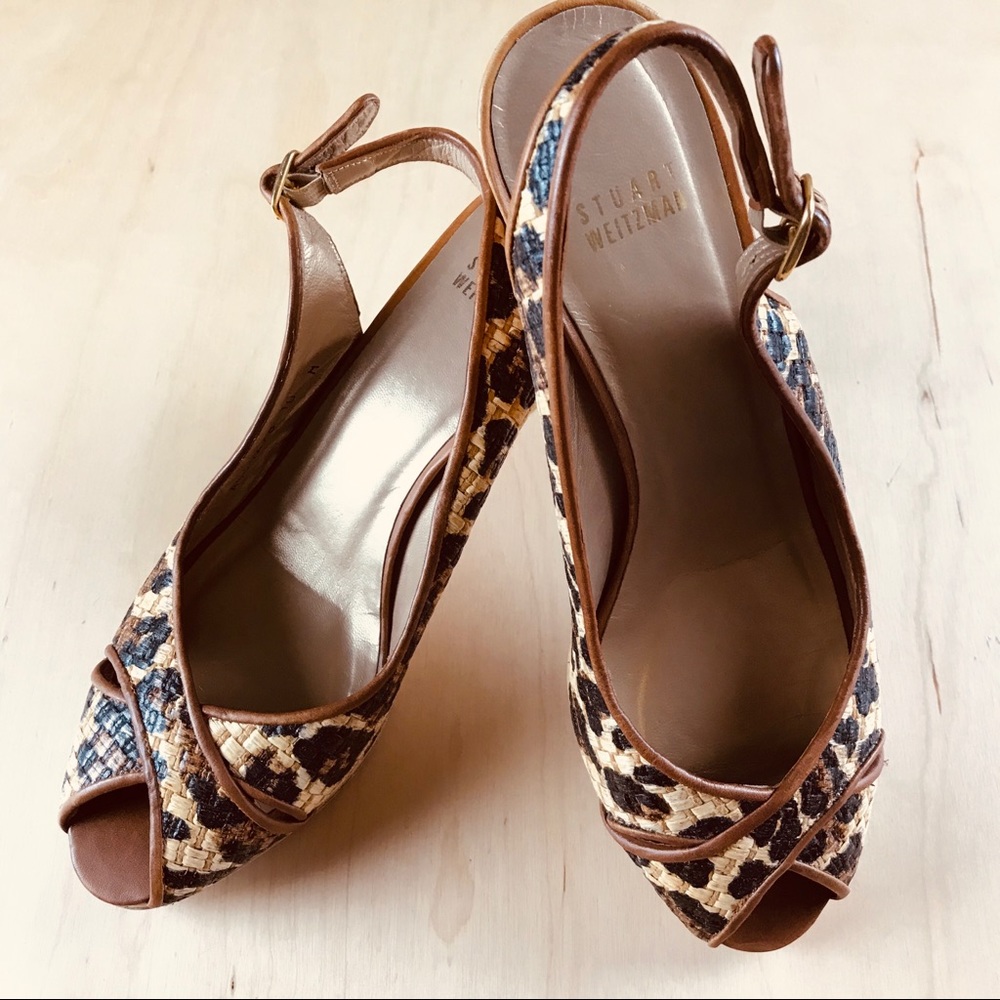 STUART WEITZMAN  Leopard Wedge.